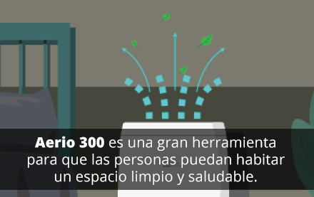 Purifica el aire de la habitación y de los comercios y hogares